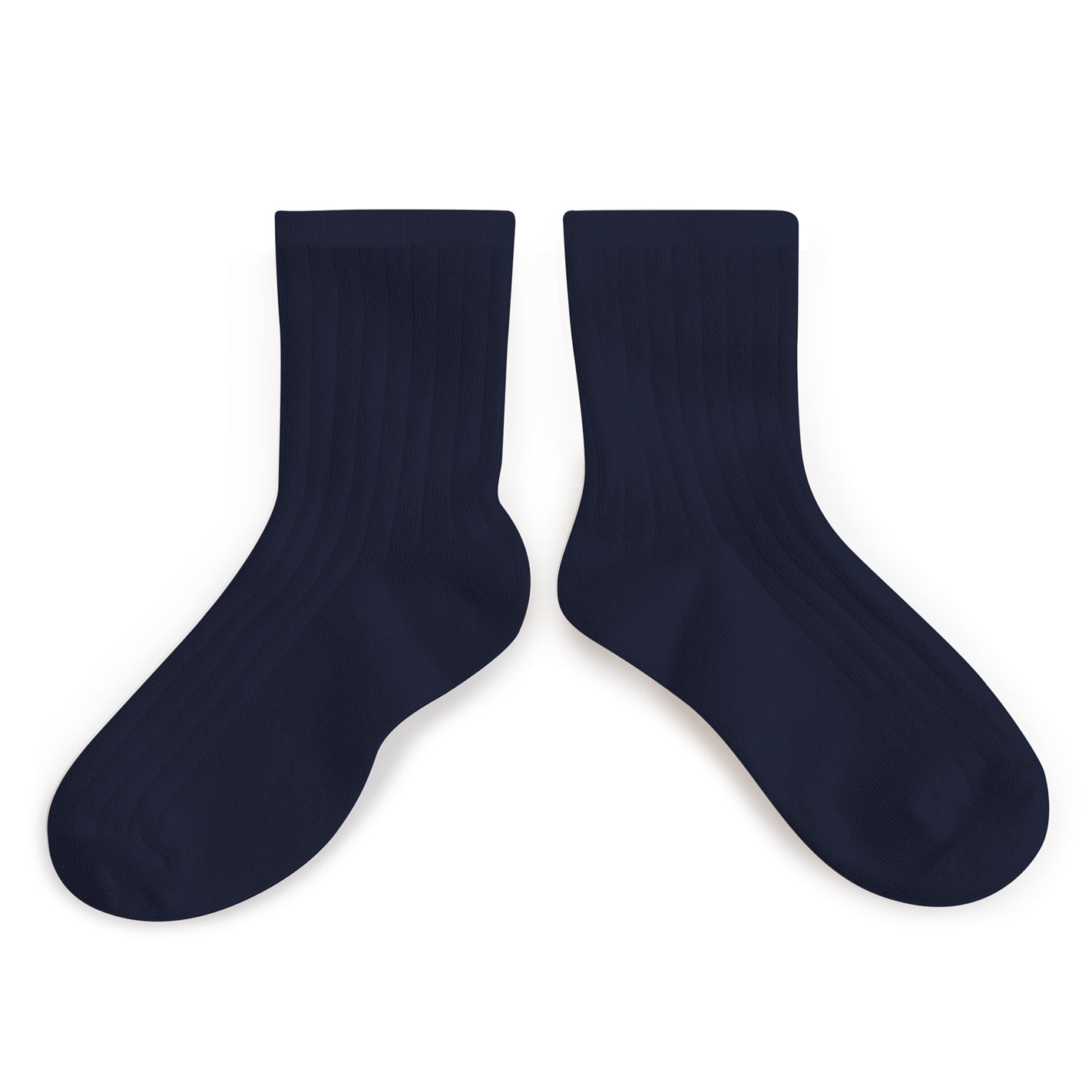 Ribbed Ankle Socks Navy