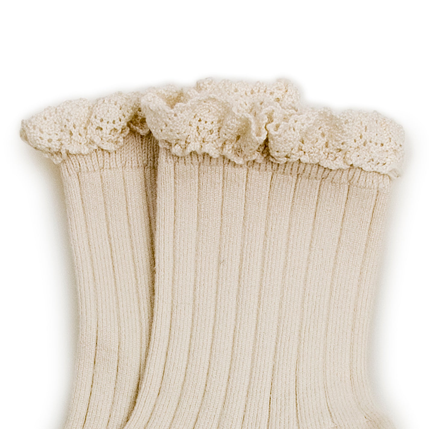 Lili Doux Agneaux Ankle Socks with Lace