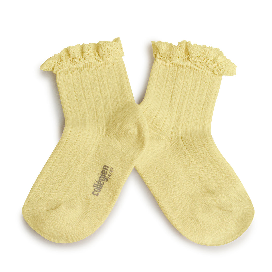 Lili Vanille Ankle Socks with Lace