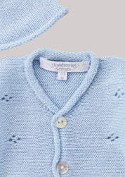 Cashmere Diamond 3 Pieces With Sweater Set in Baby Blue