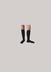 Collégien X  Strawberries & Cream - La Haute Noir de Charbon-Knee High Socks Black