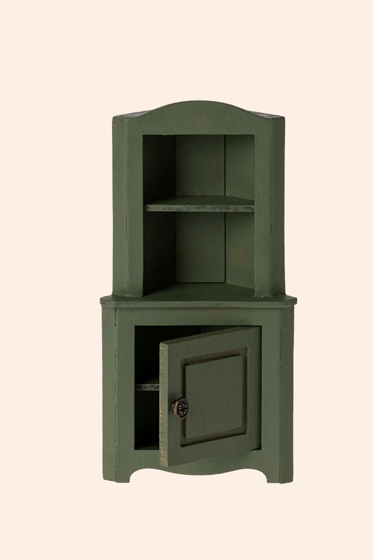 Maileg - Corner Cabinet, Mouse - Dark Green