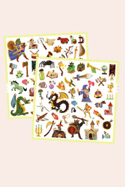 Djeco - 160 Stickers - Medieval Fantasy - Strawberries & Cream 