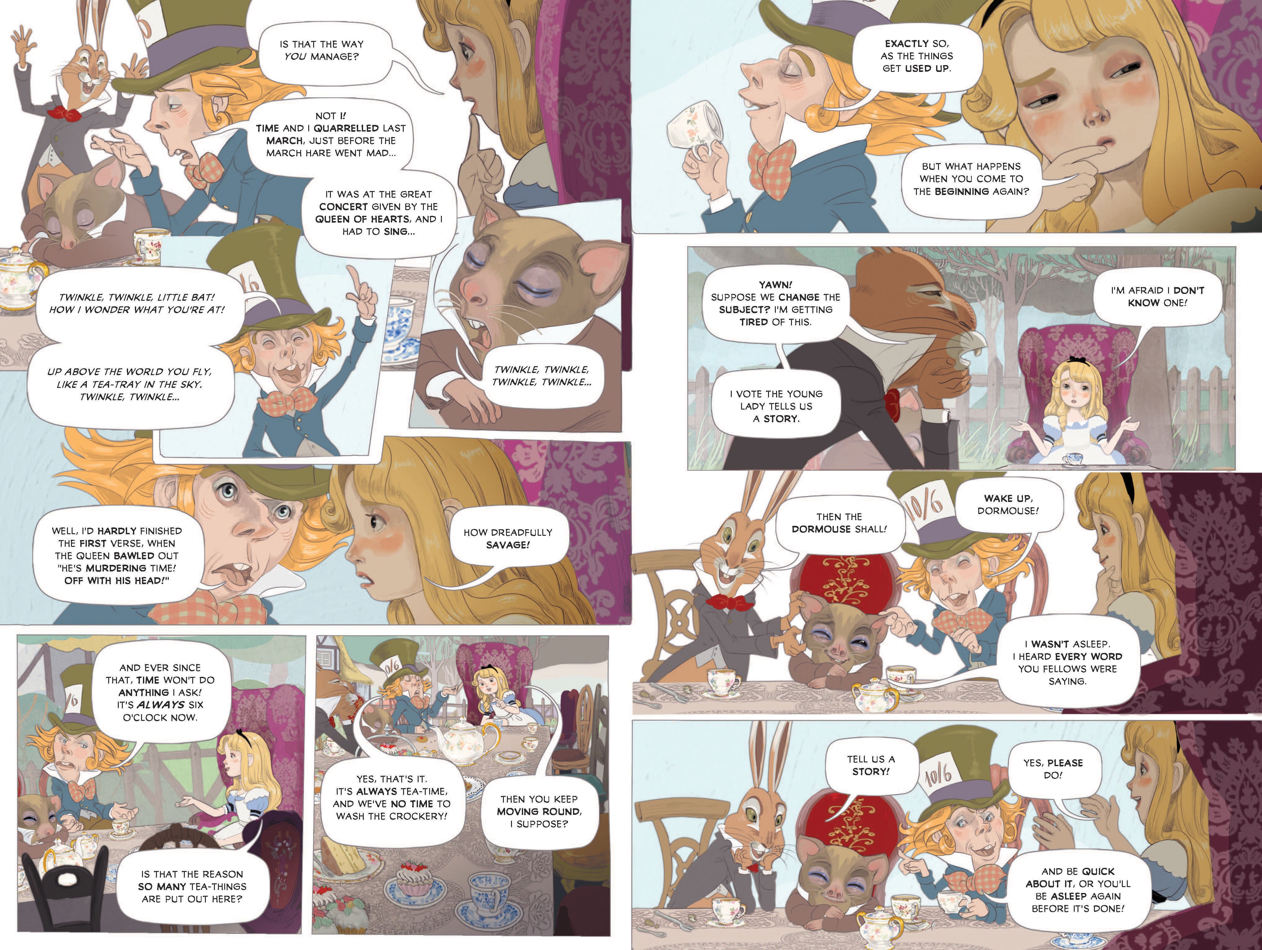 Alice  in Wonderland Graphic Novel : Russell Punter - Simona Bursi