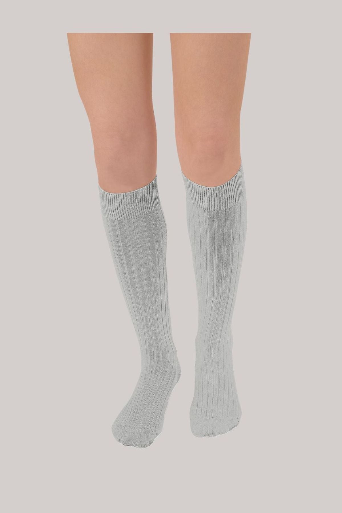 Collégien -La Haute Jour de Pluie - Knee High Socks Grey