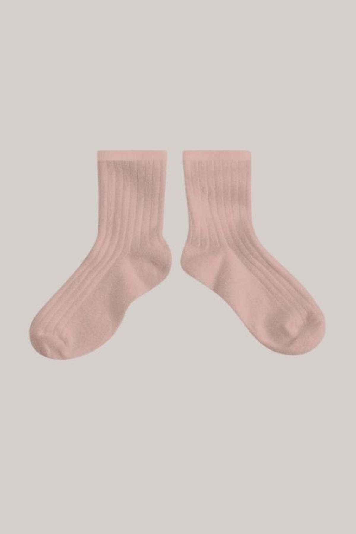 Collégien X Strawberries & cream - La Mini Rose Ankle Socks - Vieux Rose