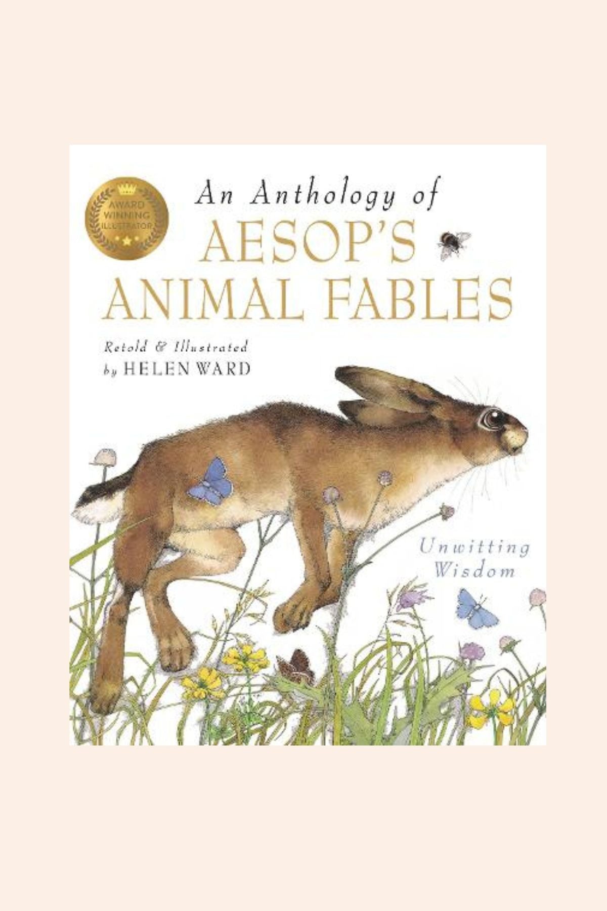 An Anthology of Aesop's Animal Fables - Strawberries & Cream - Ingrid Lewis - Designer 
Book cover of 'An Anthology of Aesop's Animal Fables' with a rabbit illustration.