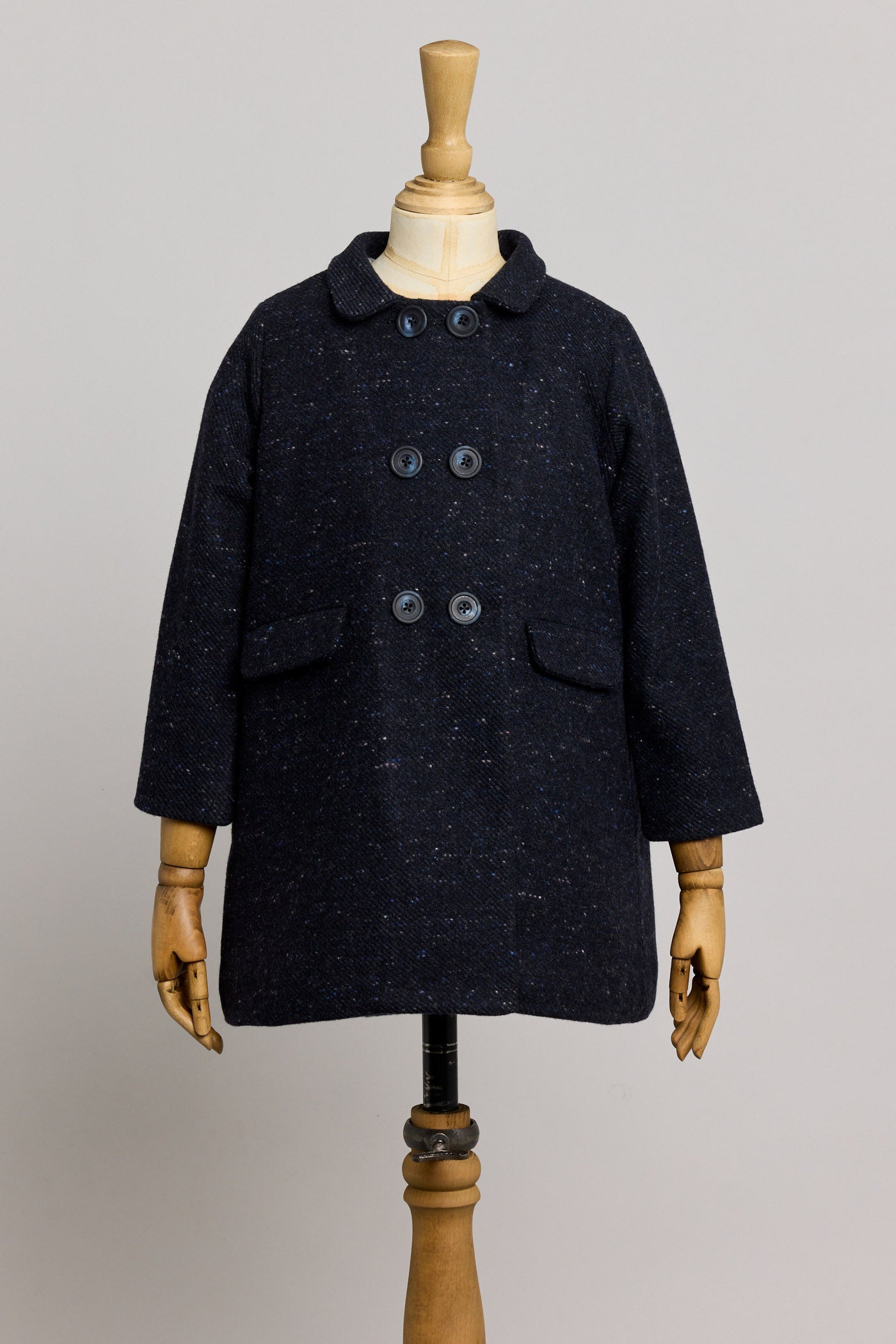 Anne Coat Navy - Designed by Ingrid Lewis - Strawberries &amp; Cream