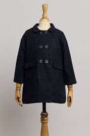 Anne Coat Navy - Designed by Ingrid Lewis - Strawberries & Cream