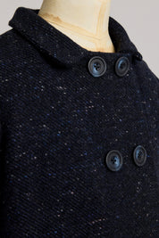 Anne Coat Navy - Designed by Ingrid Lewis - Strawberries & Cream