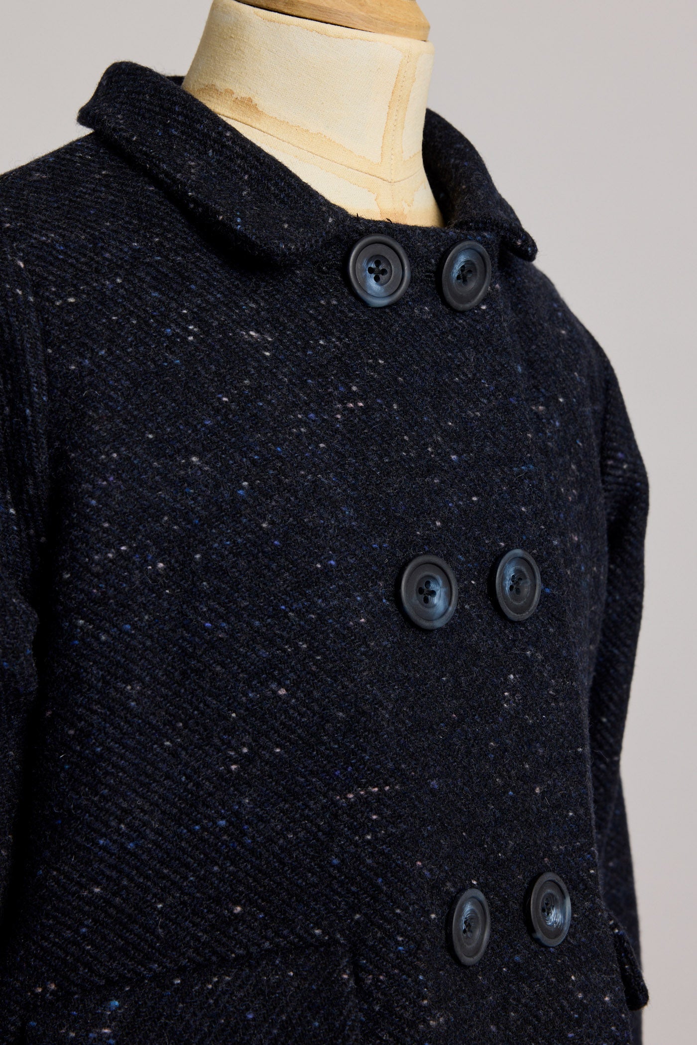 Anne Coat Navy - Designed by Ingrid Lewis - Strawberries & Cream