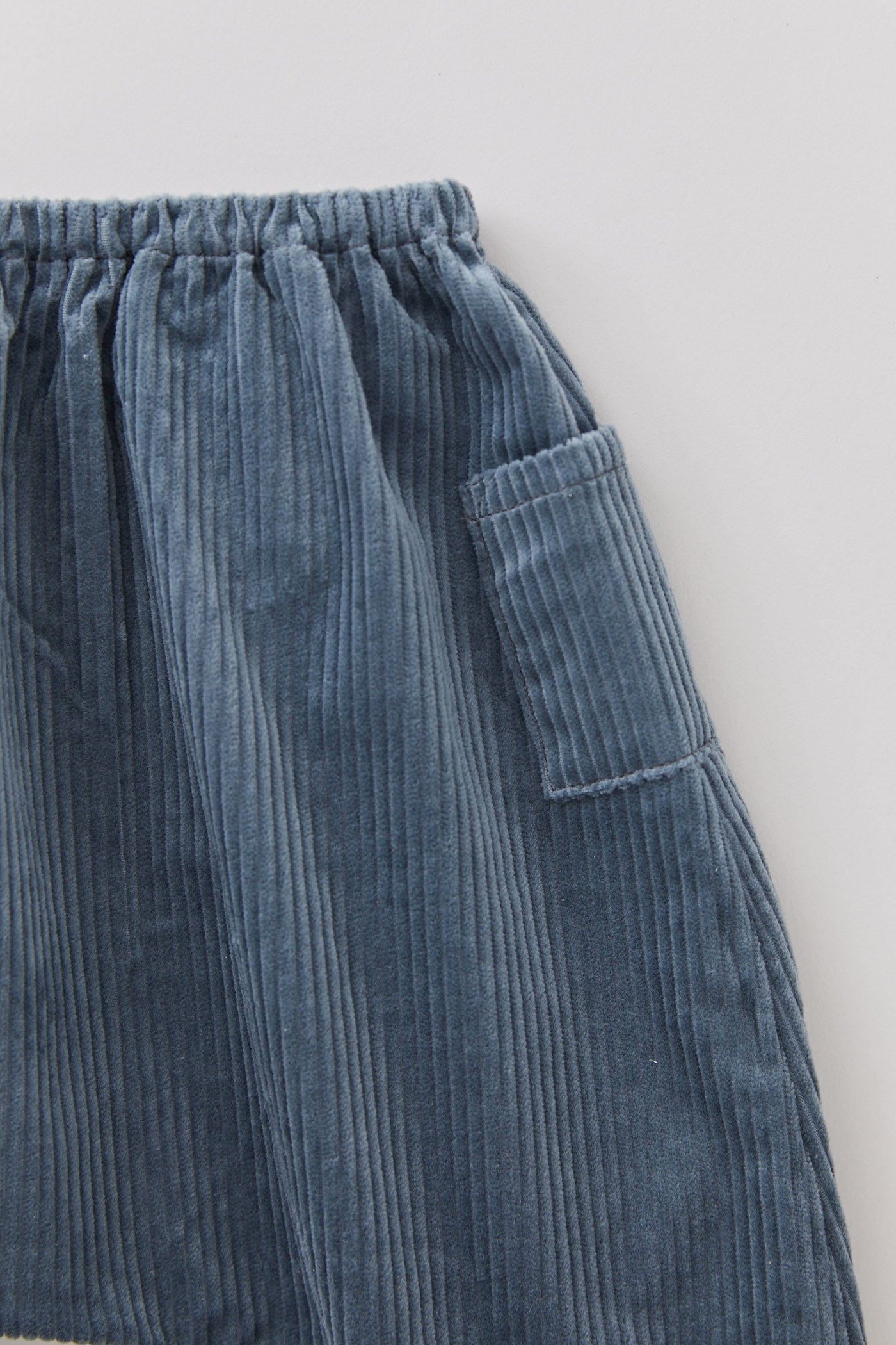 Corduroy Apple Trousers in Storm Cloud - Designed by Ingrid Lewis - Strawberries & Cream