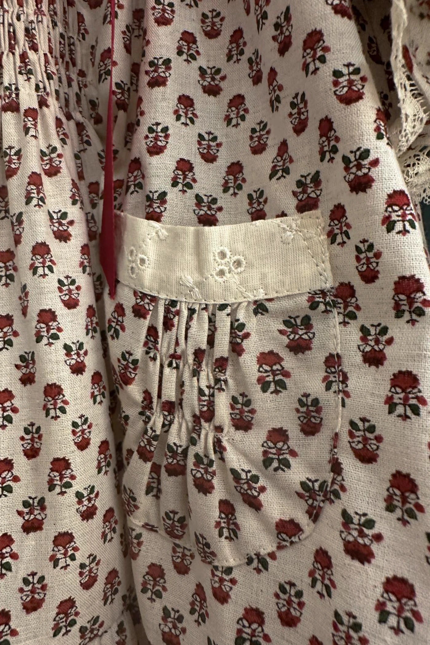 Baby Blueberry Dress - Cream Tea - Designed by Ingrid Lewis - Strawberries and Cream