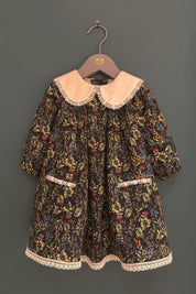 Baby - Bubble Dress in Autumn Meadow Cord - Designed by Ingrid Lewis - Strawberries and Cream