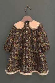 Baby - Bubble Dress in Autumn Meadow Cord - Designed by Ingrid Lewis - Strawberries and Cream