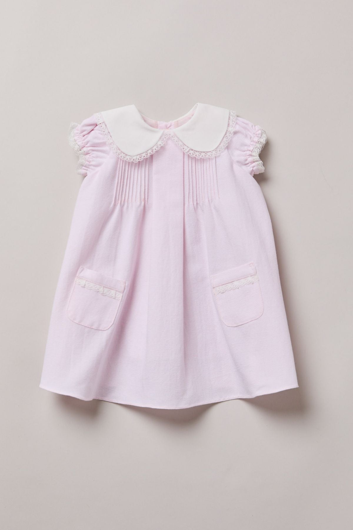 Baby Bubble Dress in Pink Stripes - Strawberries & Cream 