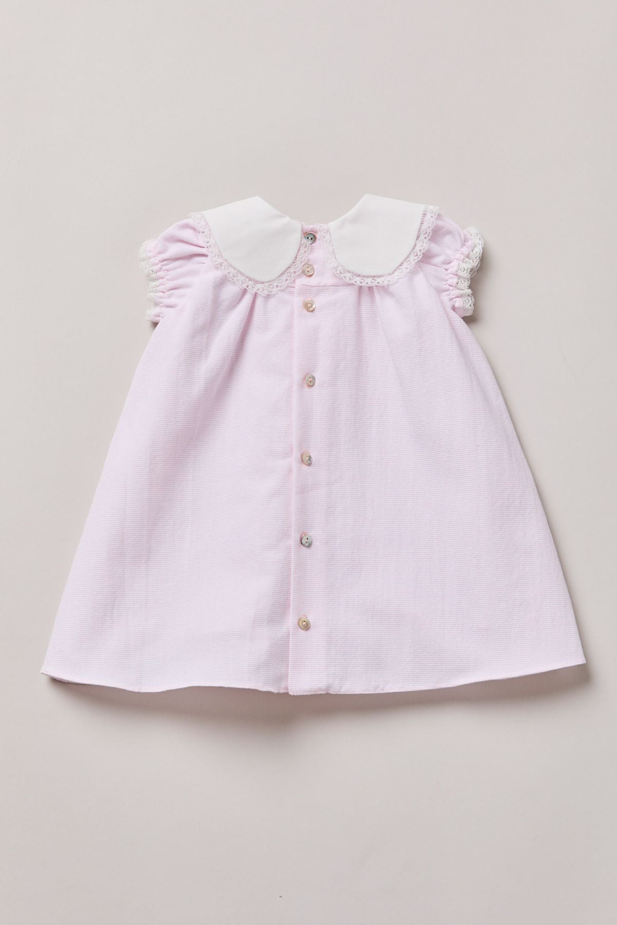 Baby Bubble Dress in Pink Stripes - Strawberries & Cream 
