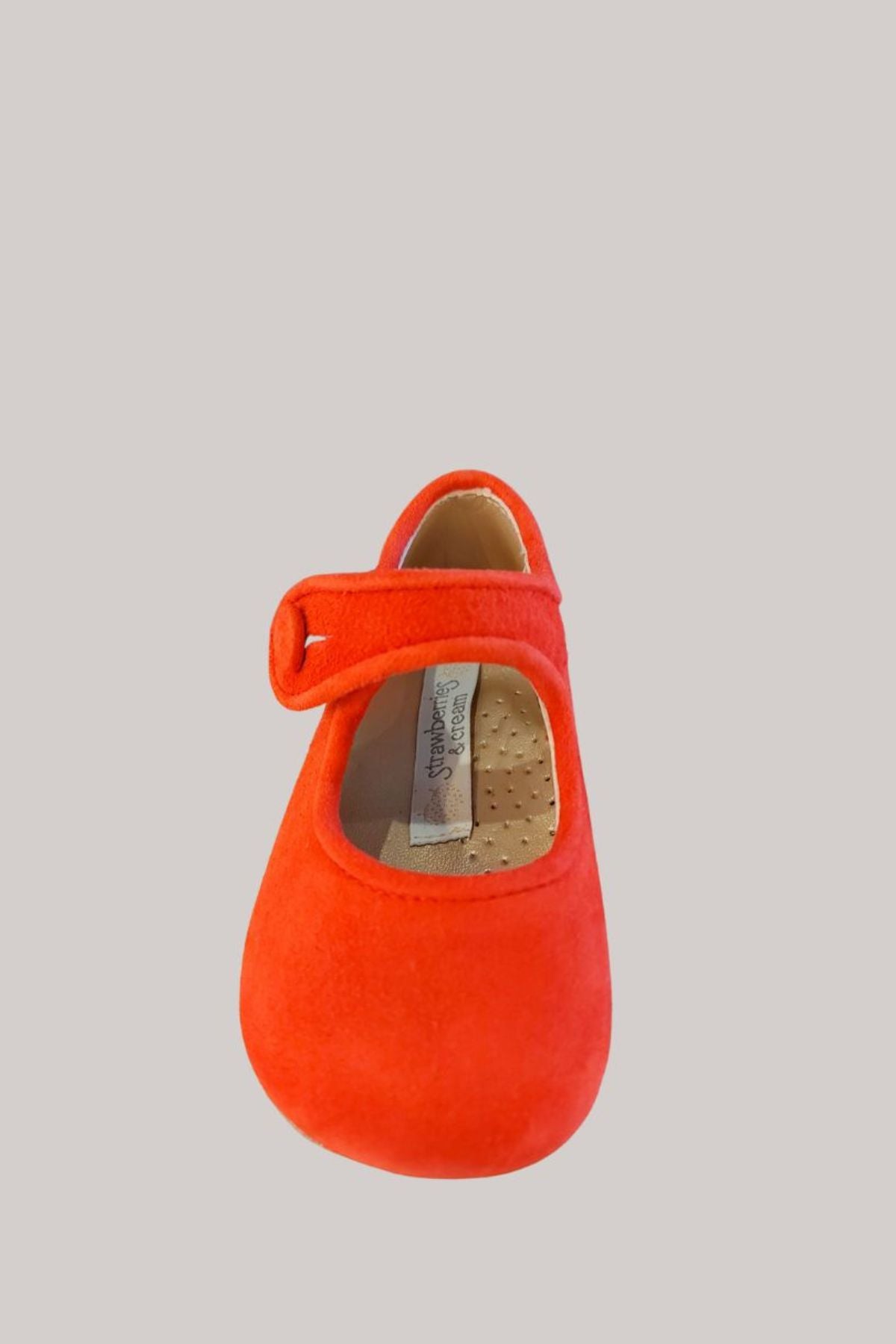 Baby Mary Jane - Red Suede - Strawberries & Cream 