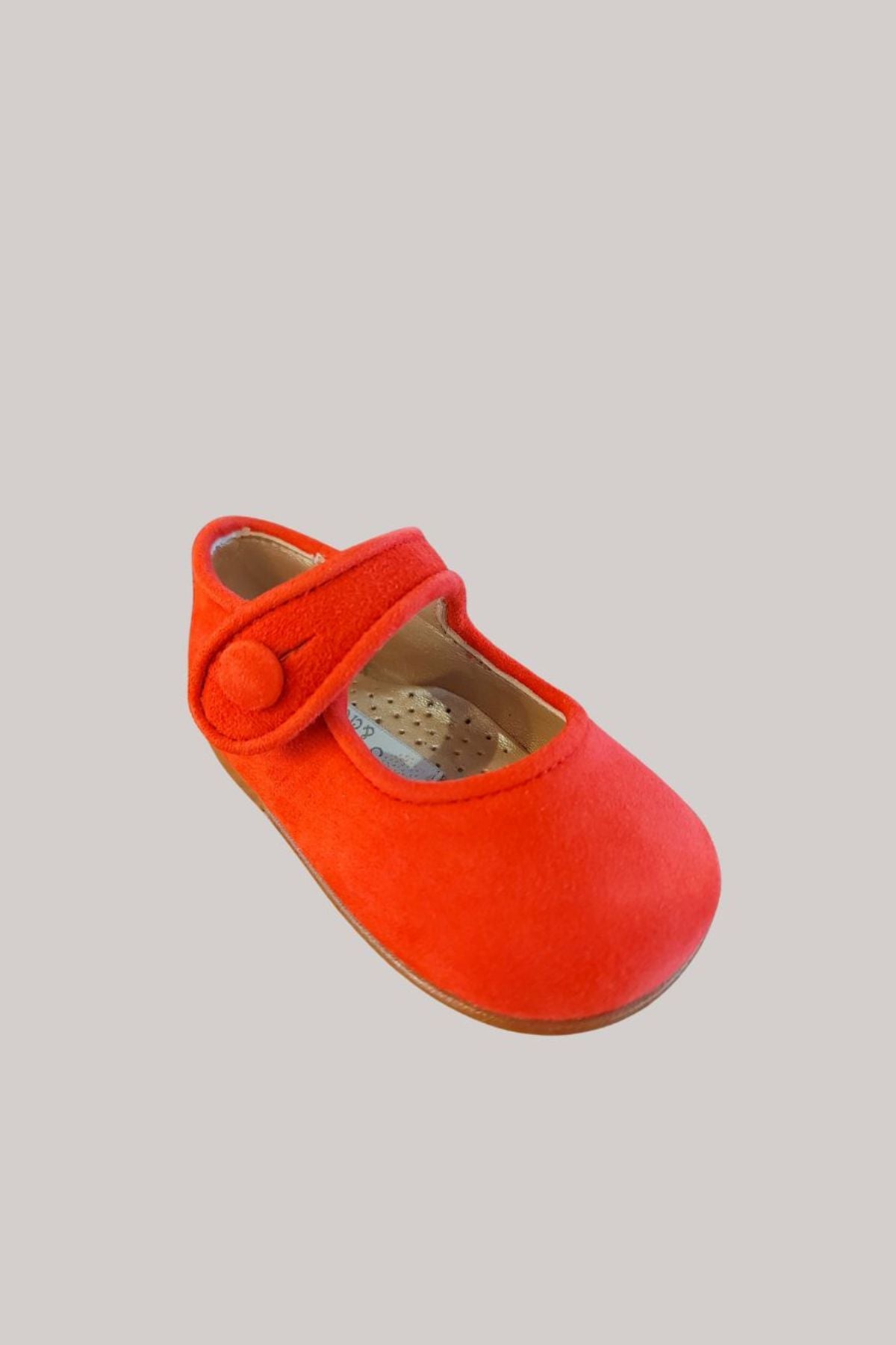 Baby Mary Jane - Red Suede - Strawberries & Cream 