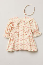 Baby Piano Dress in Windsor Flower - Strawberries & Cream 