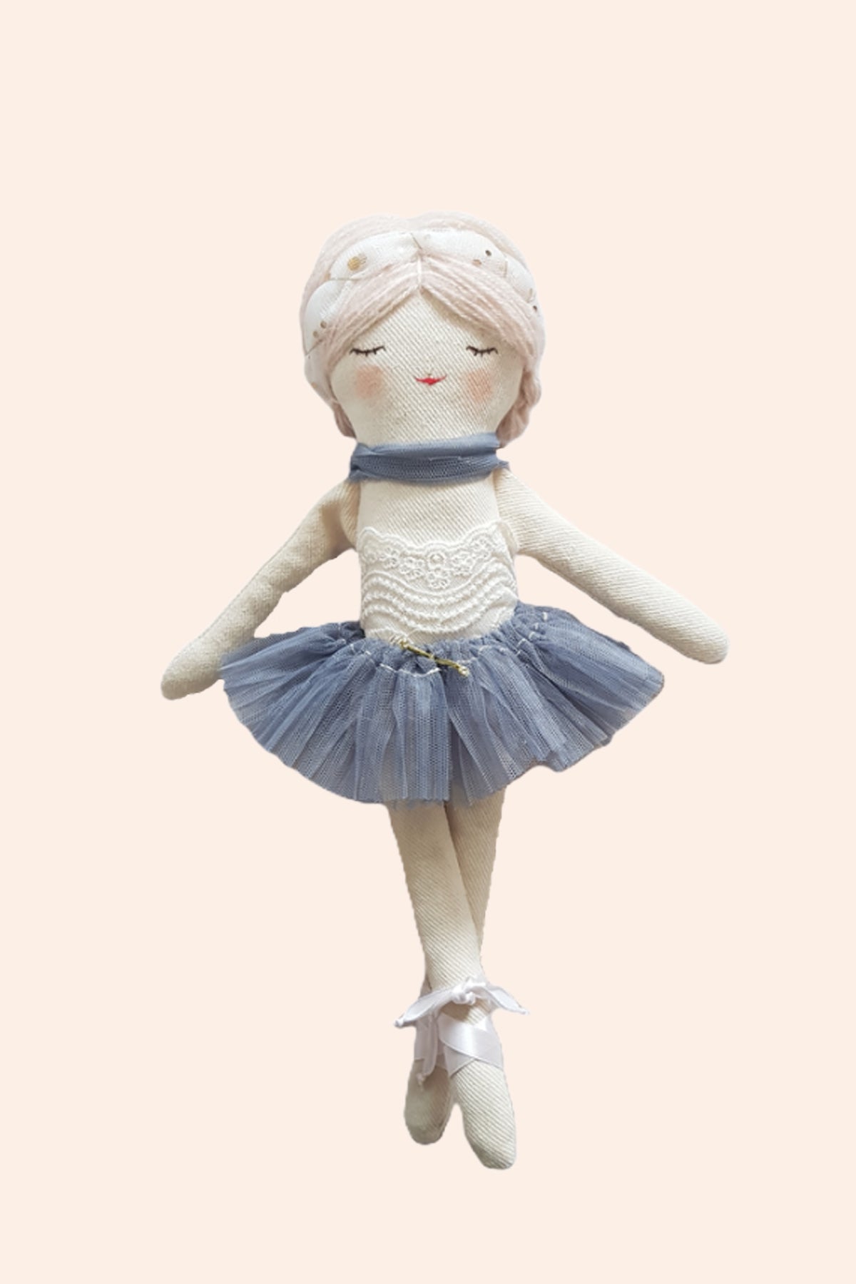 Ballerina Doll in Grey Skirt - Mari Dolls