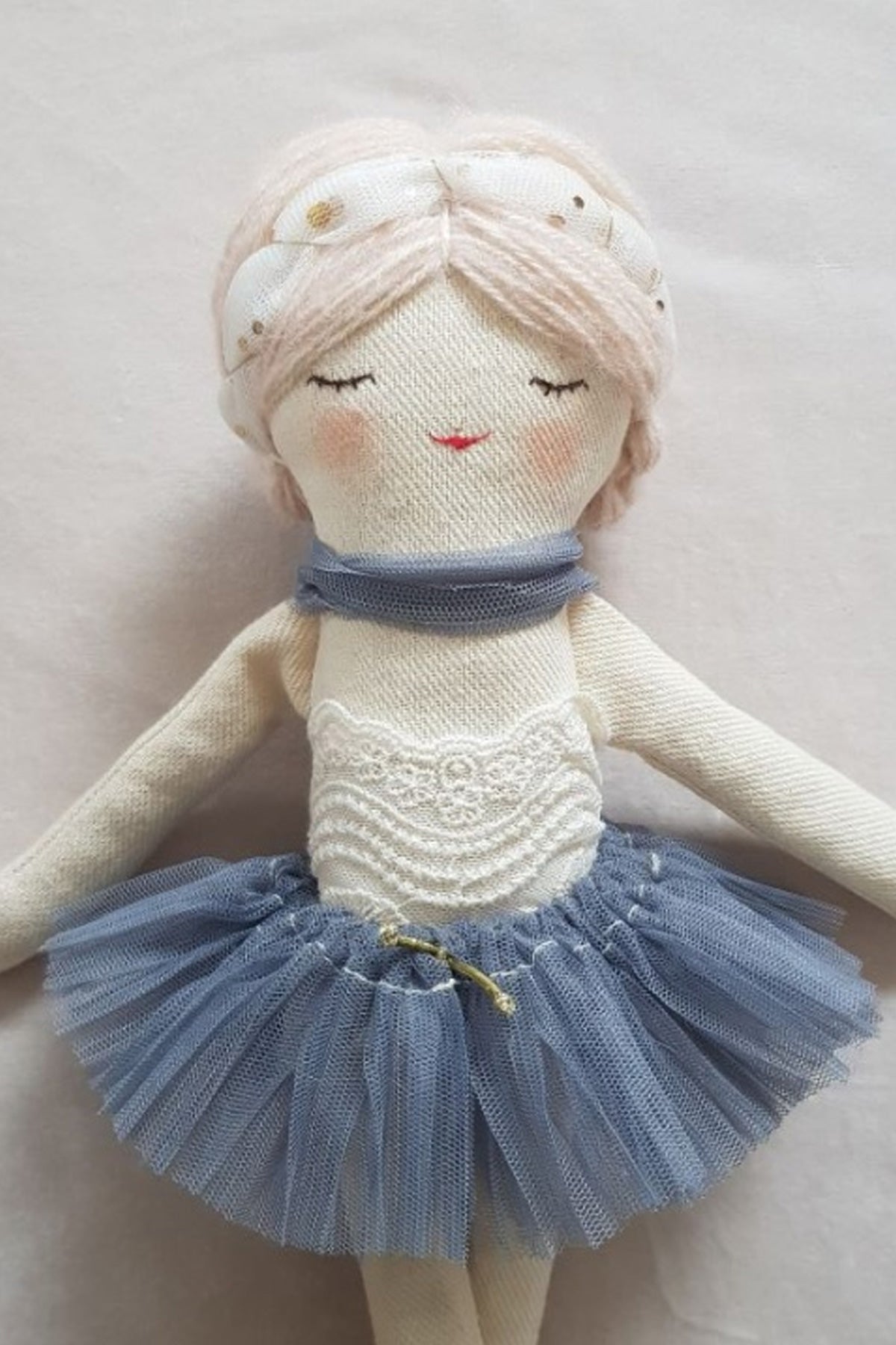 Ballerina Doll in Grey Skirt - Mari Dolls