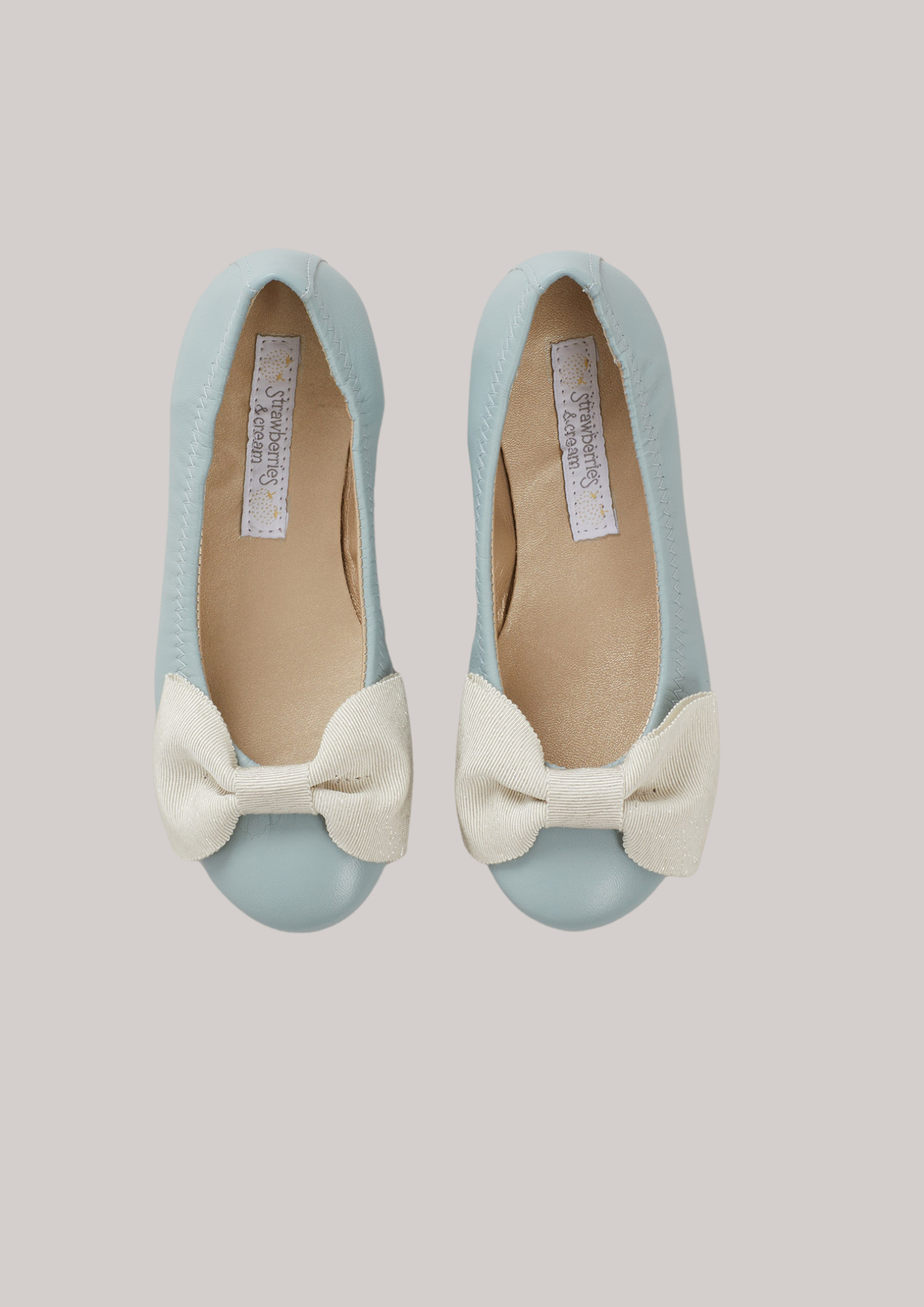 Ballerina Bow - Pastel Blue - Strawberries & Cream 