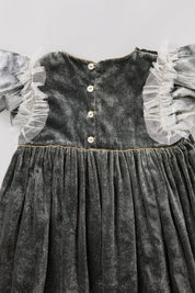 Cream Dress in Black & Silver - Occasional Party - Designed by Ingrid Lewis - Strawberries & Cream