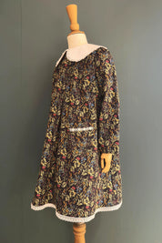 Bubble Dress in Autumn Meadow Cord - Designed by Ingrid Lewis - Strawberries and Cream