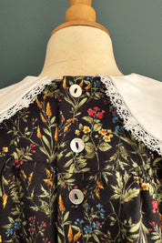 Bubble Dress in Autumn Meadow Cord - Designed by Ingrid Lewis - Strawberries and Cream