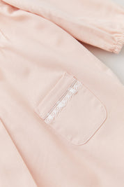 Baby Bubble Long Sleeve Dress in Blush Pink - Designed by Ingrid Lewis - Strawberries & Cream