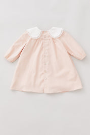 Baby Bubble Long Sleeve Dress in Blush Pink - Designed by Ingrid Lewis - Strawberries & Cream