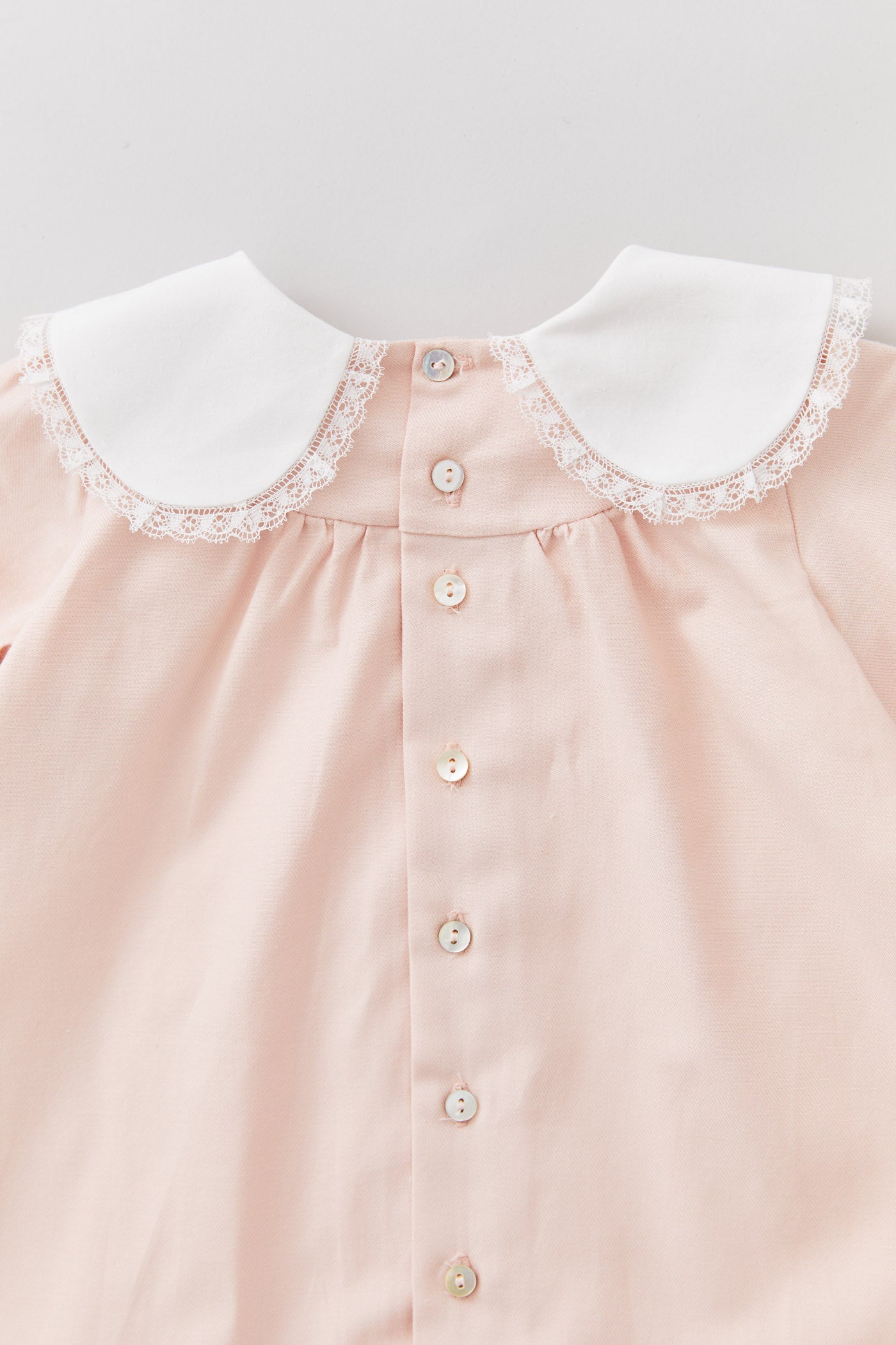 Baby Bubble Long Sleeve Dress in Blush Pink - Designed by Ingrid Lewis - Strawberries & Cream