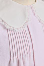 Bubble Dress in Plain Stripes Pink- Designed by Ingrid Lewis - Strawberries & Cream