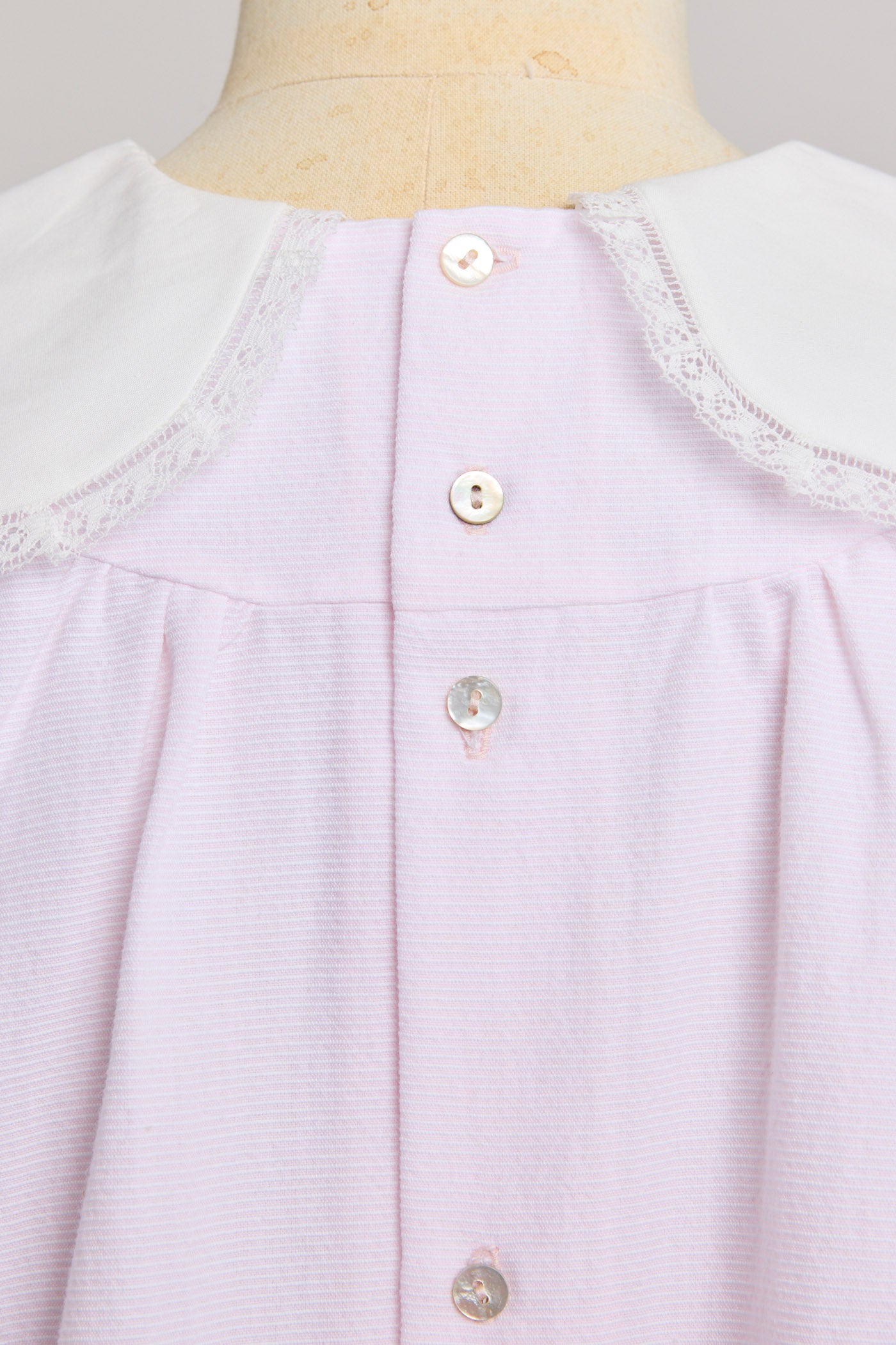 Bubble Dress in Plain Stripes Pink- Designed by Ingrid Lewis - Strawberries & Cream