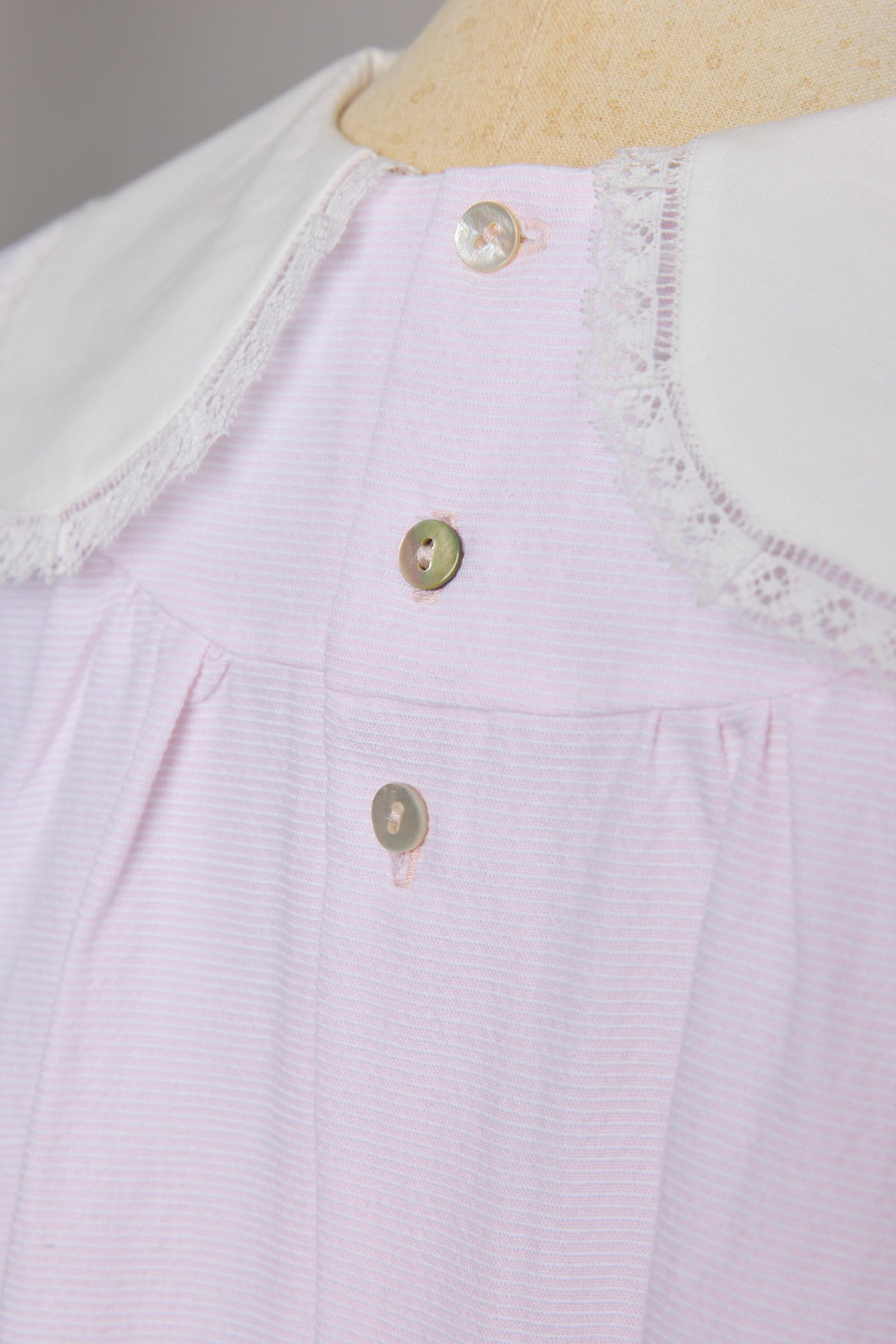 Bubble Dress in Plain Stripes Pink- Designed by Ingrid Lewis - Strawberries & Cream