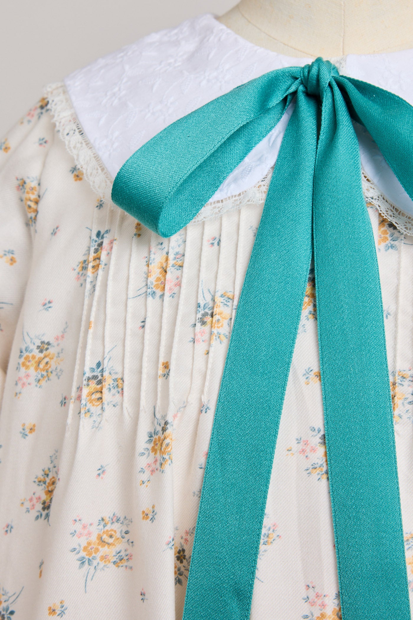 Bubble Dress Long Sleeve in Yellow Roses - Designed by Ingrid Lewis - Strawberries & Cream