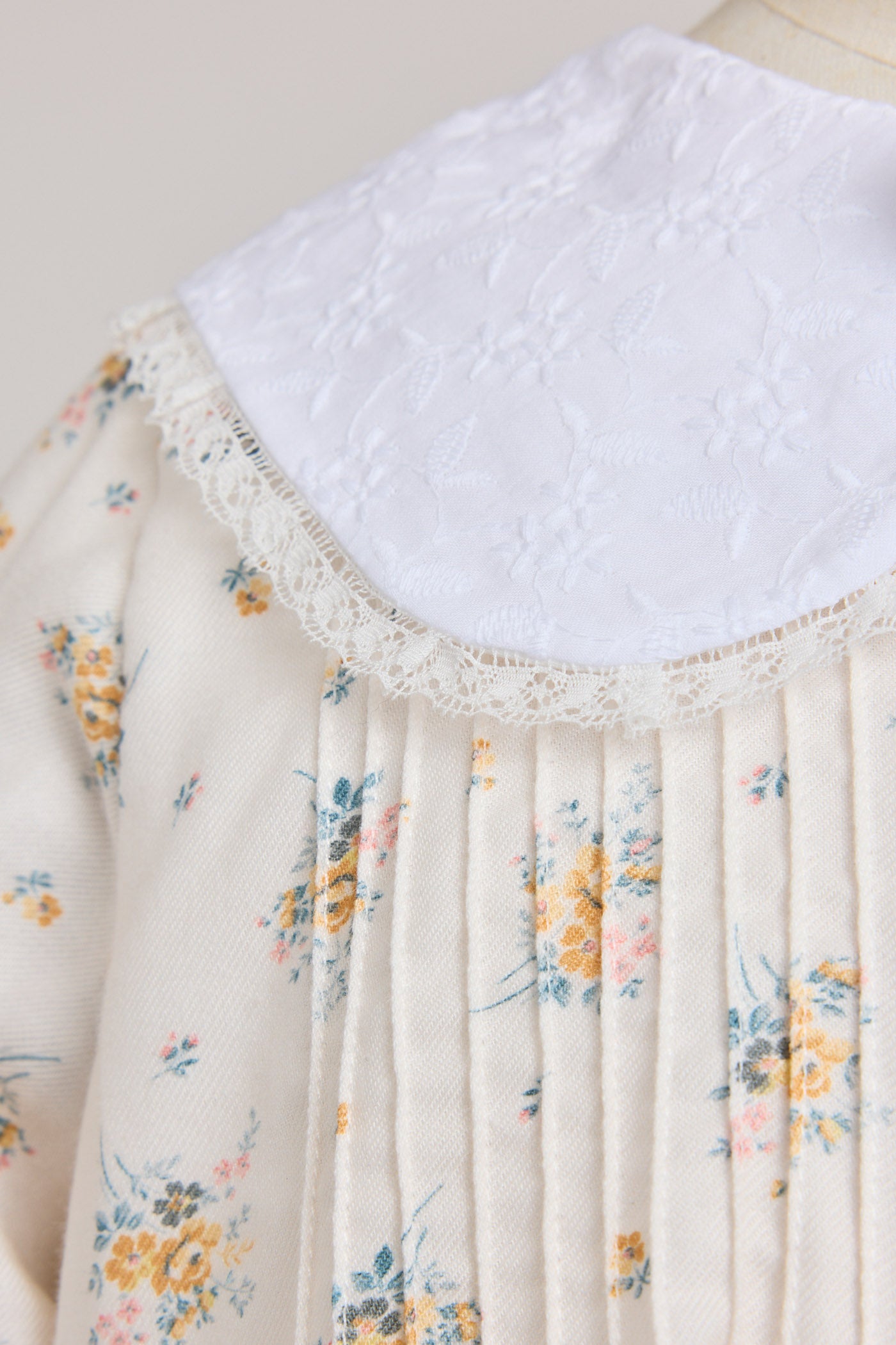 Bubble Dress Long Sleeve in Yellow Roses - Designed by Ingrid Lewis - Strawberries & Cream