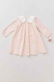 Bubble Dress Long Sleeve in Blush Pink - Designed by Ingrid Lewis - Strawberries & Cream