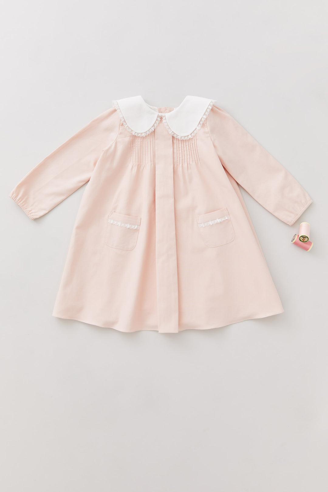 Bubble Dress Long Sleeve in Blush Pink - Designed by Ingrid Lewis - Strawberries & Cream