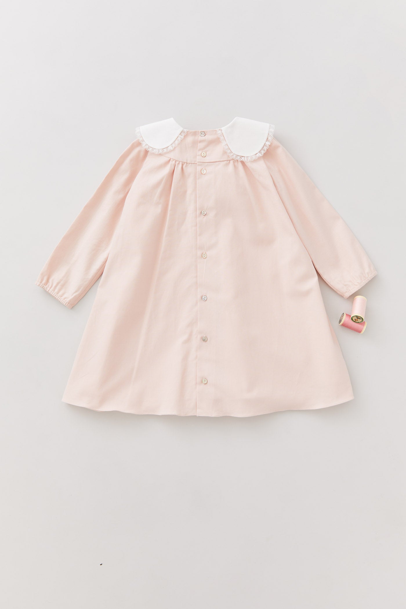 Bubble Dress Long Sleeve in Blush Pink - Designed by Ingrid Lewis - Strawberries & Cream