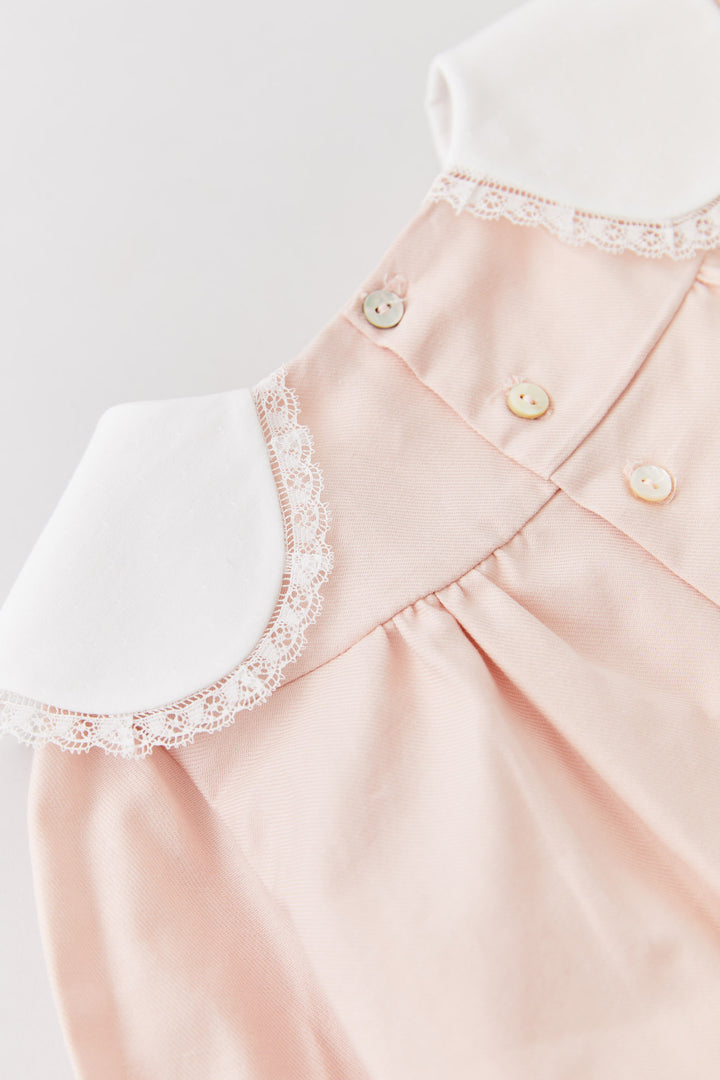 Bubble Dress Long Sleeve in Blush Pink - Designed by Ingrid Lewis - Strawberries & Cream