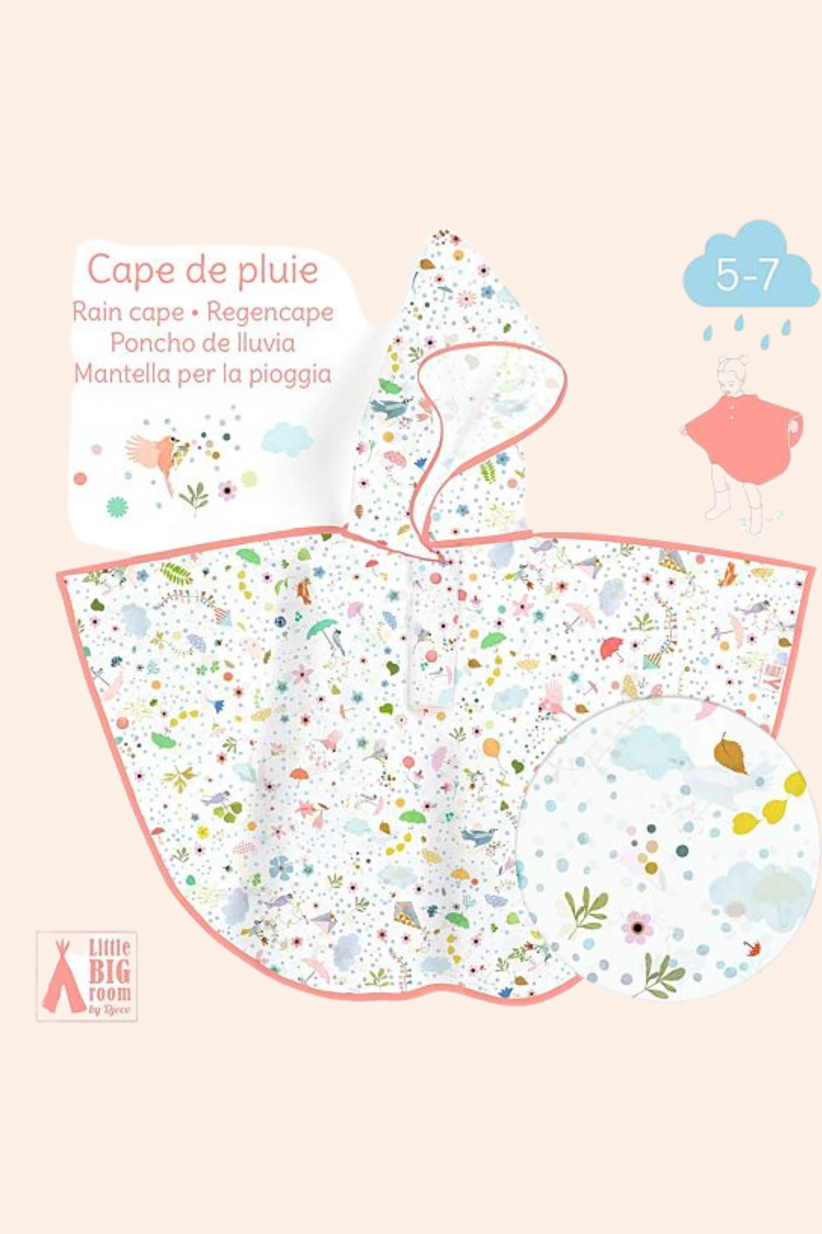 Djeco - Rain Cape, Lightness