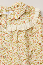 Cranberry Blouse Beige Tangerine - Designed by Ingrid Lewis - Strawberries & Cream