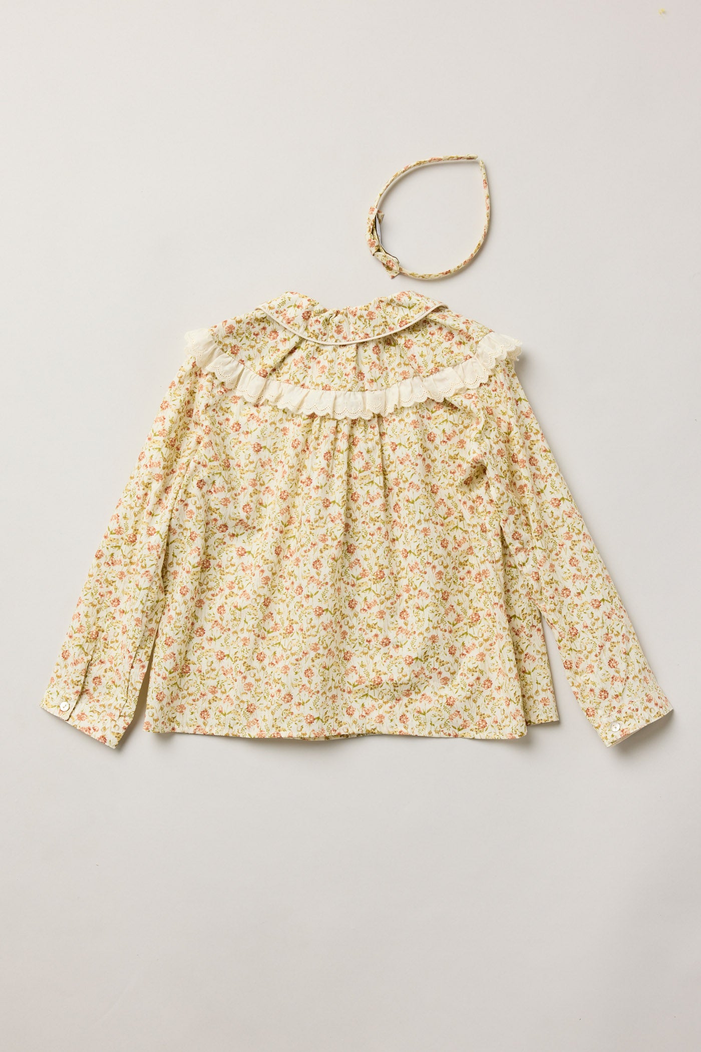Cranberry Blouse Beige Tangerine - Designed by Ingrid Lewis - Strawberries & Cream