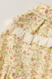 Cranberry Blouse Beige Tangerine - Designed by Ingrid Lewis - Strawberries & Cream