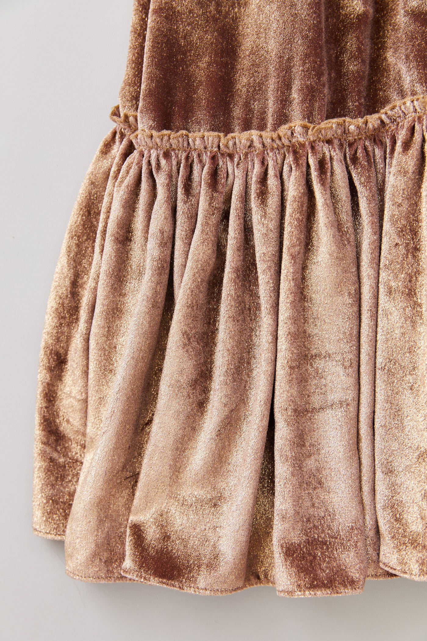 Cream Dress Gold Velvet - Occasional Party- Designed by Ingrid Lewis - Strawberries & Cream