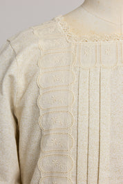 Custard Dress Cream in Gold Glitter - Designed by Ingrid Lewis - Strawberries & Cream