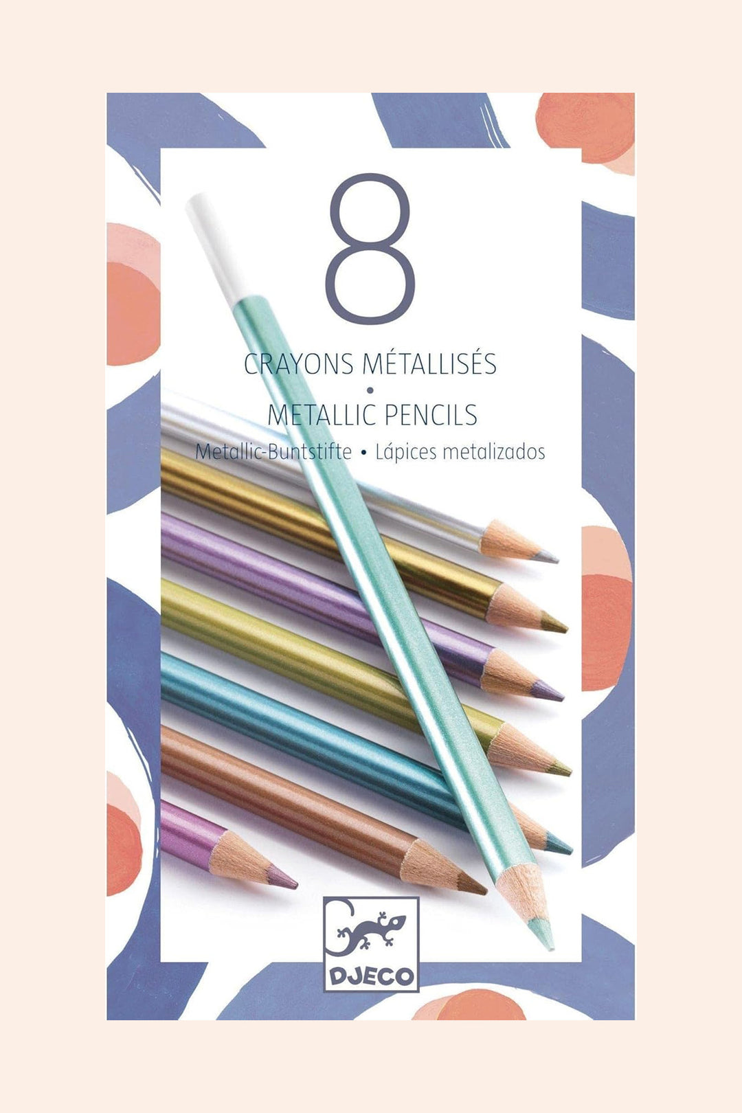 Djeco - 8 Metallic Pencils
