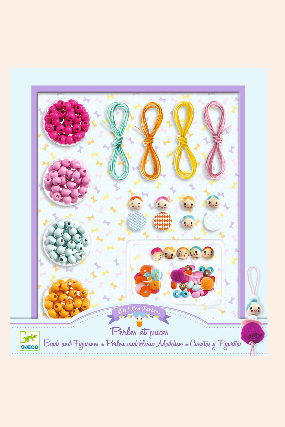 Djeco - Beads and Figurines - Oh Les Perles